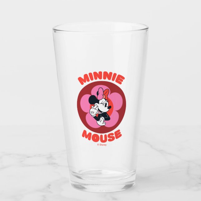 Verre Classic Minnie Mouse Retro Badge (Devant)