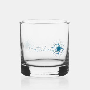 Verre cocktail ou whisky d'une ville vacances  whiskey glass