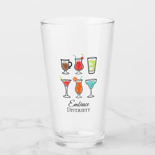 Verre Cocktails Illustration Adoptez La Diversité Modern