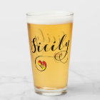 Coeur sicilien de drapeau, Sicile