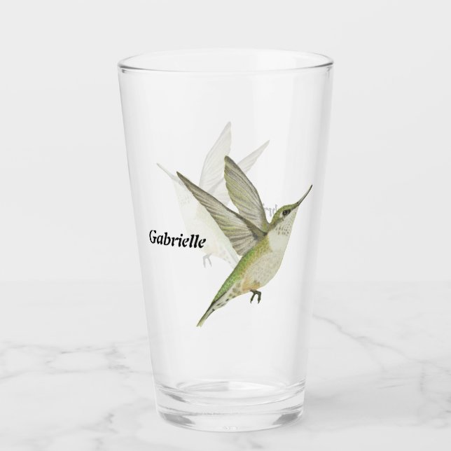 Verre colibri (Devant)