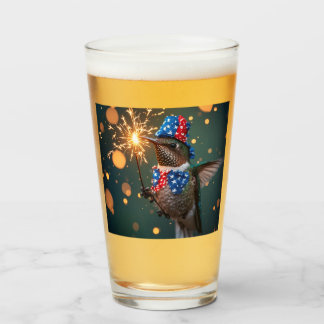 Verre Colibri célébrant la fête de l'Indépendance