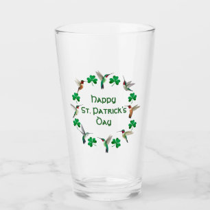 Verre Colibris et Shamrocks