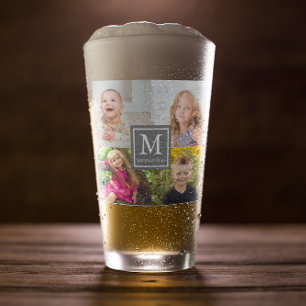 Verre Collage de photos de famille