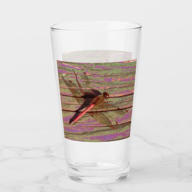 Verre coloré de libellule (Devant)