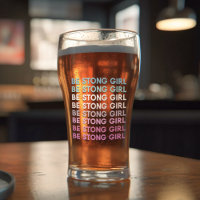 Coloré moderne Soyez forte Inspiration Fille Phras