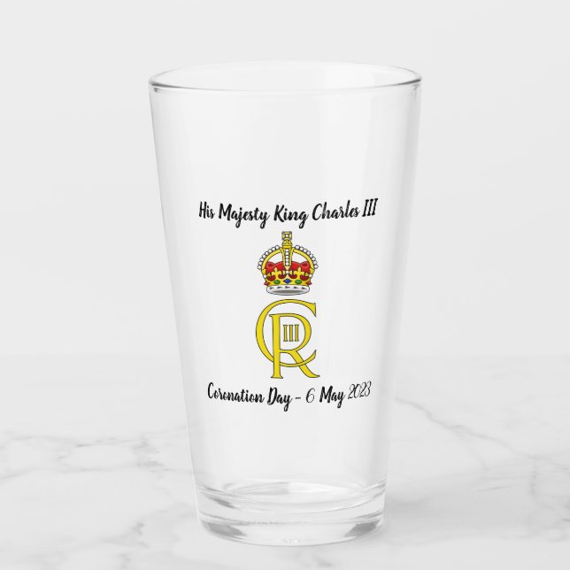 Verre commémoratif du couronnement du roi Charles  (Devant)