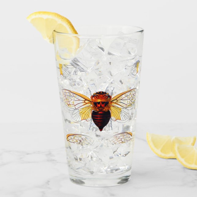 Verre conception d'abeille (Devant glace)