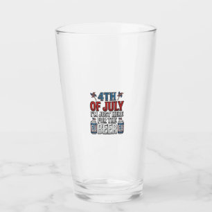 Verre Conception de chemise patriotique vintage de bière