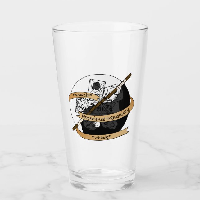 Verre Conception de dés de moine (Devant)
