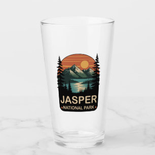 Verre Conception de montagne vintage du parc national Ja