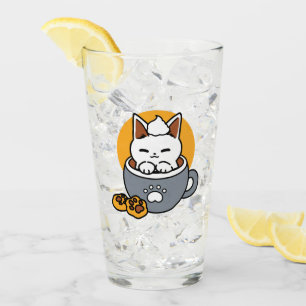 Verre Conception de Mug de vacances avec Cosy Cat et Paw