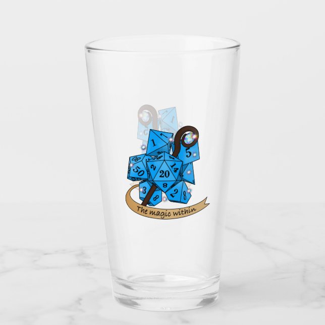 Verre Conception des dés de sorcier (Devant)