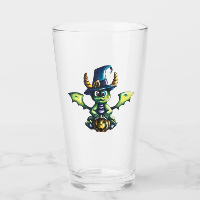 Verre Conception magique du dragon d'Halloween (Devant)