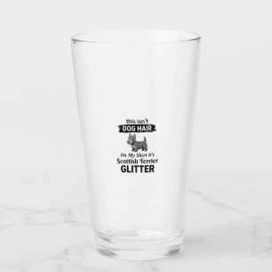 Verre Conception Scottish Terrier Pailleté Amateur de Ch