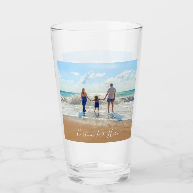 Verre Concevez votre propre photo personnalisée et votre (Devant)