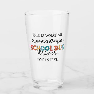 Verre Conducteur de bus scolaire Appréciation Drôle cade