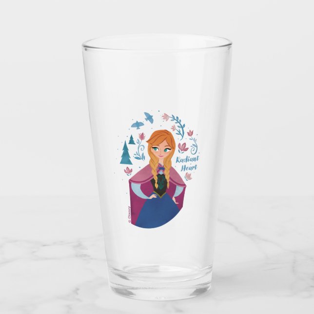 Verre Congelé 2 | Aquarelle Anna "Coeur Radiant" (Devant)