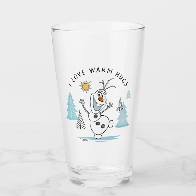Verre Congelé 2 | Olaf "I Love Warm Hugs" Croquis (Devant)