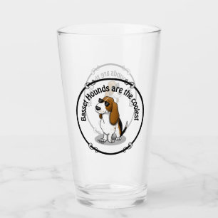Verre Cool Basset Hound chien et lunettes de soleil (tri