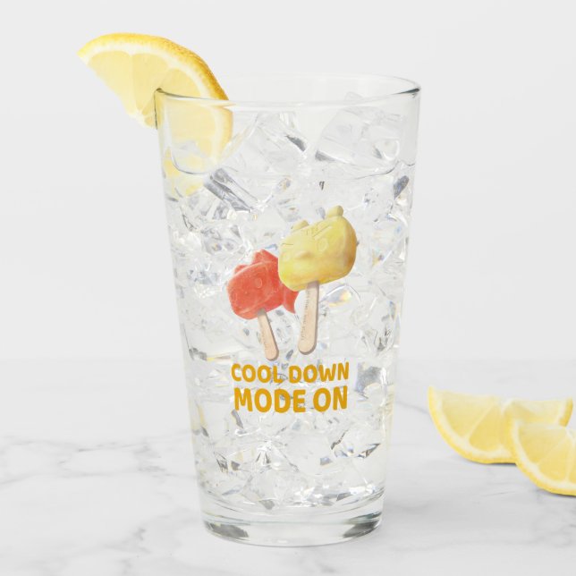 Verre Cool Down Mode On: Iron T & Bunny Girl Popsicles (Devant glace)