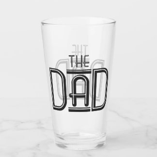 Verre Cool Le père avec un texte noir