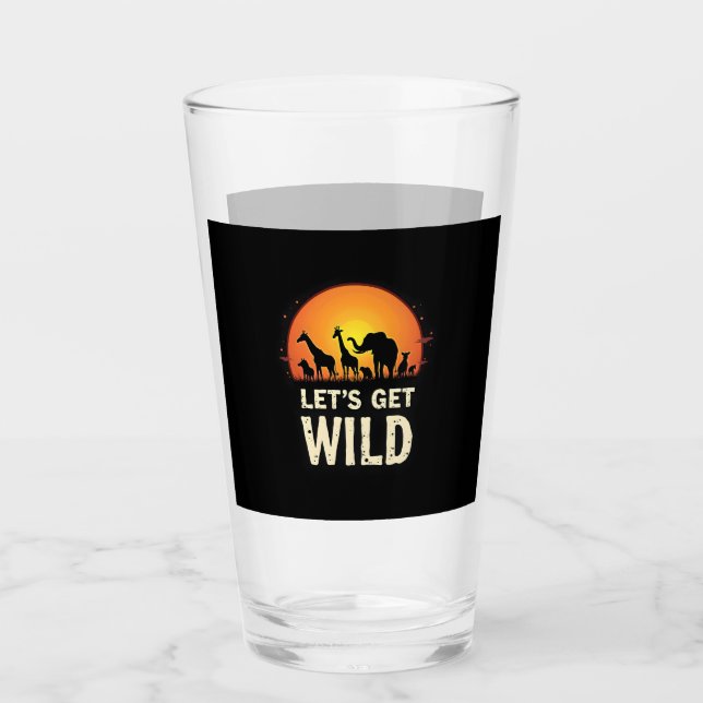 Verre Cool Safari Design For Men Women Kids Safari Anima (Devant)