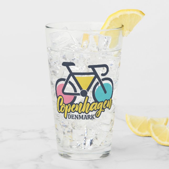 Verre Copenhague Danemark Cyclisme (Dos glace)