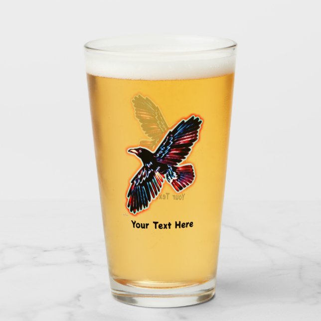 Verre Corbeau Iridescendant (Devant (rempli))