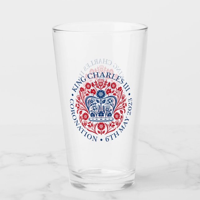 Verre Coronation du roi Charles III (Devant)