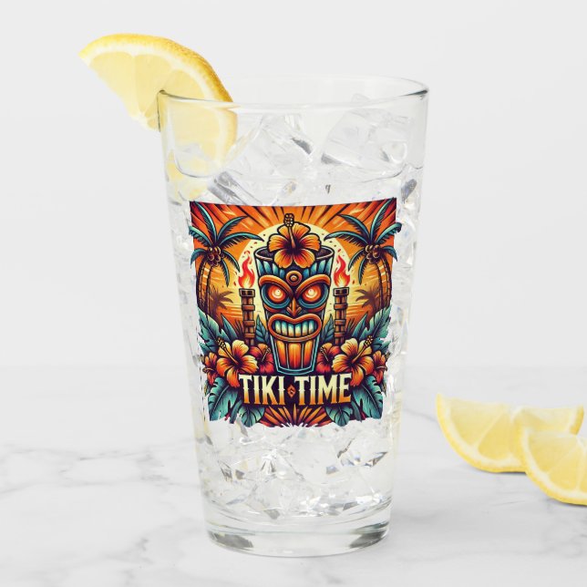 Verre Coupe Tiki Time Glass (Devant glace)
