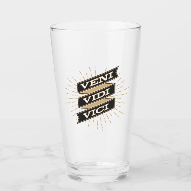 Verre Coupe Vici Vidi Vici (Devant)