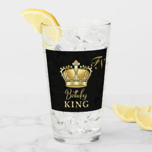 Verre Couronne Royale en Or Monogramme de Luxe pour le R