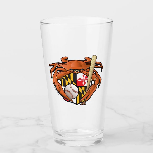 Verre Crabe du Maryland Crest (Devant)