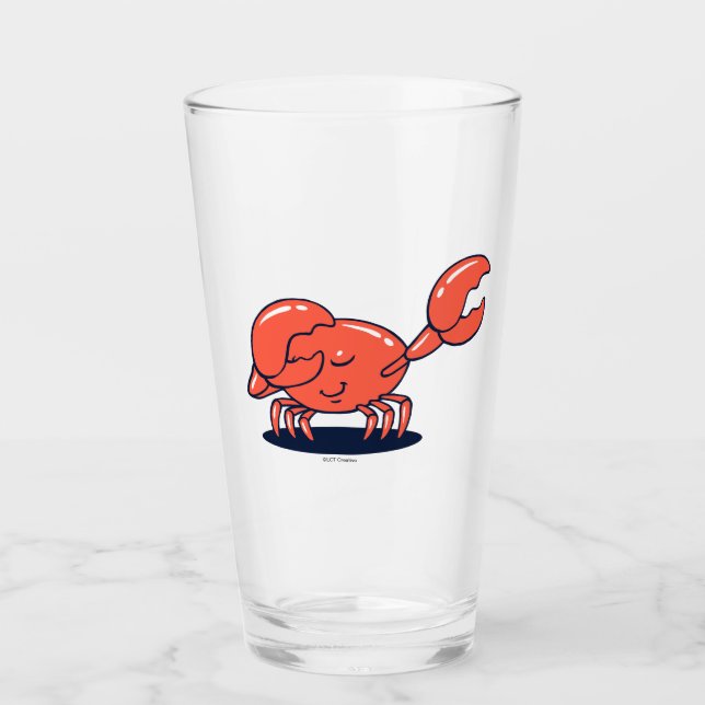 Verre Crabe Faisant Le Dab (Devant)