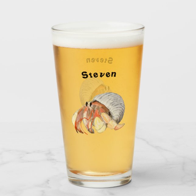 Verre Crabe hermite (Devant (rempli))