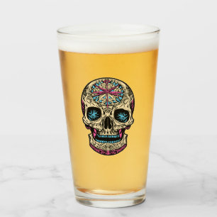 Verre Crâne à sucre Dia De Los Muertos