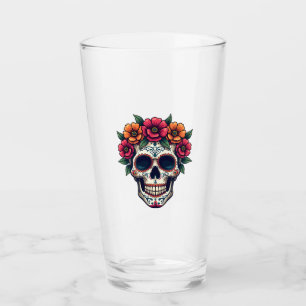 Verre Crâne de sucre Jour des morts � Dia de los Muertos