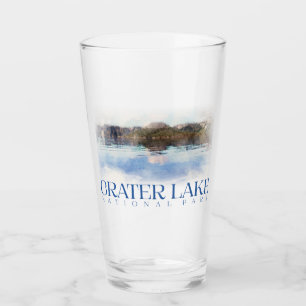 Verre Crater Lake Pint Glass, Parc national Tumbler