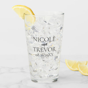 Verre Créer votre propre - Noms Personnalisés Mariée & S
