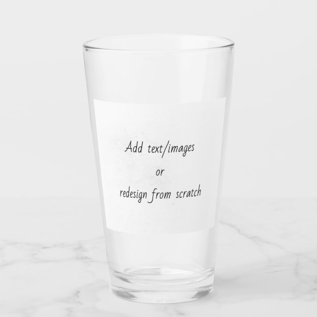 Verre Créez votre propre (Devant)