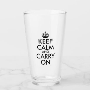 Verre Créez Votre Propre Keep Calm et Continuez