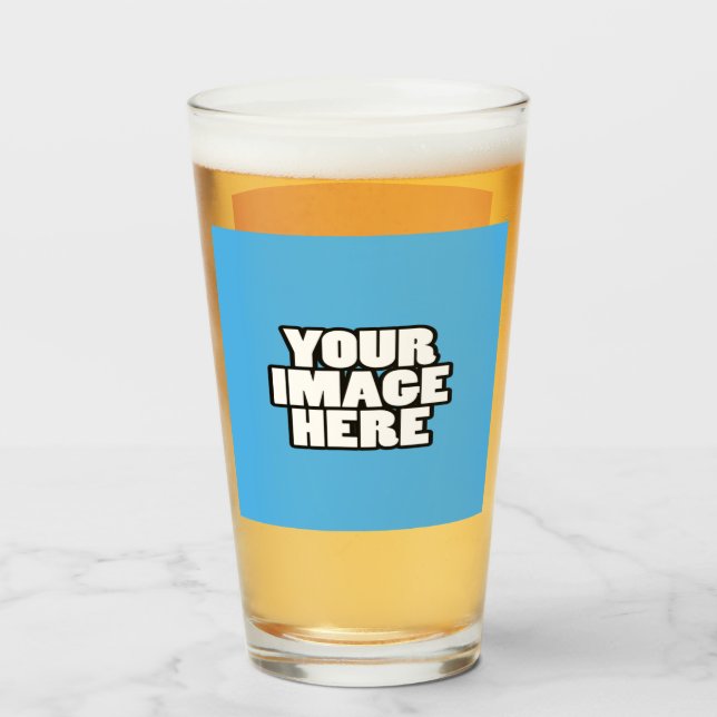 Verre Créez votre propre personnalisation (2 côtés) (Dos (rempli))