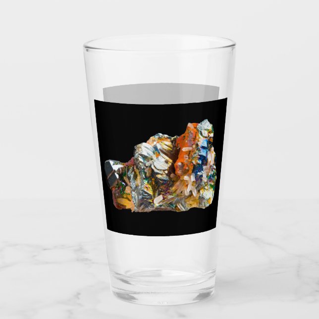 Verre Cristal d'hématite arc-en-ciel personnalisable (Devant)