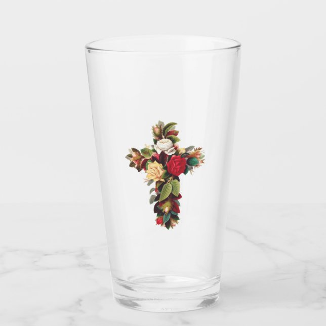 Verre Croix de Rose (Devant)