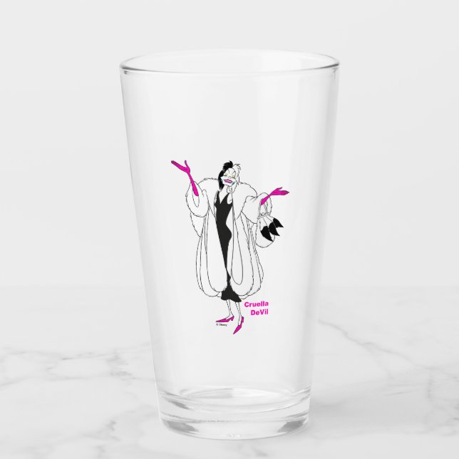 Verre Cruela de Vil| Accessoires Magenta (Devant)