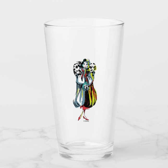 Verre Cruella De Vil | Dans ses fourrures (Devant)