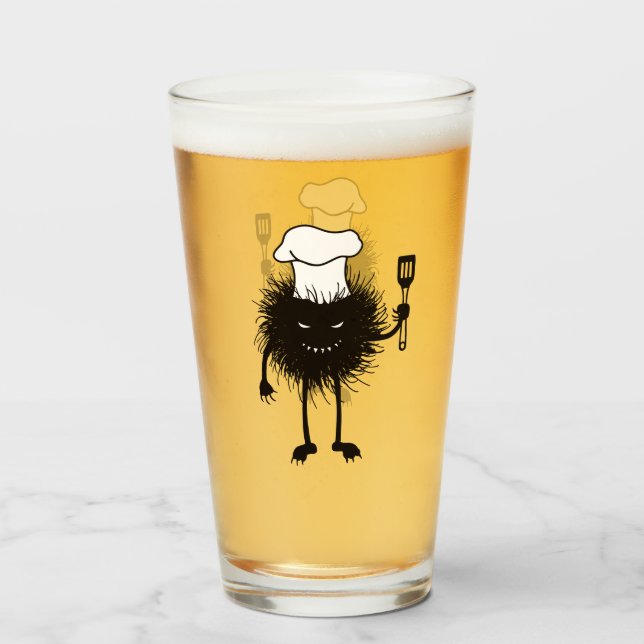 Verre Cuisine Créature maléfique Halloween (Devant (rempli))