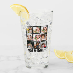 Verre Custom Cute I love my boyfriend 9 Collage photo