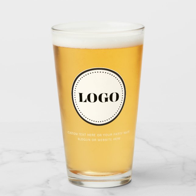 Verre Custom Personalized Logo and Text Beer Glasses (Devant (rempli))
